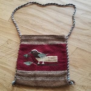 Woven bag with Bird design